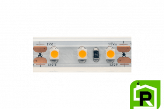 Лента светодиодная LUX, 3528, 120 LED/м, 9,6 Вт/м, 12В, IP65, Теплый белый (2700K)