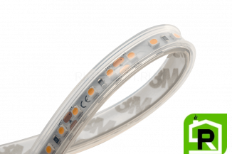 Лента светодиодная LUX, 3528, 120 LED/м, 9,6 Вт/м, 12В, IP65, Теплый белый (2700K)
