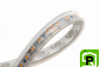 Лента светодиодная LUX, 3528, 120 LED/м, 9,6 Вт/м, 12В, IP65, Теплый белый (2700K)