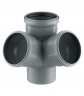 Крестовина канализационная HTED 110/110/110 на 67° двухплоскостная Ostendorf 115920