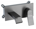 Смеситель для раковины HansenPRO HL12099-P, скрытый монтаж, графит