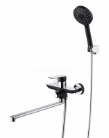 Смеситель для ванны GANZER GZ21041-C, черный хром