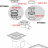 Трап сливной 105х105/50 мм, боковой сток, решетка из нержавеющей стали, гидрозатвор сухой, воротник изоляции 2-го уровня Alcaplast