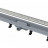 Душевой лоток AlcaPlast Simple APZ10 850 с решеткой и опорами, серый, хром, в пол около стены