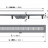 Душевой лоток AlcaPlast Simple APZ10 850 с решеткой и опорами, серый, хром, в пол около стены