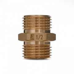 Ниппель равнопроходной ELSEN НН 1/2", латунь, II поколение, EBF.15.12