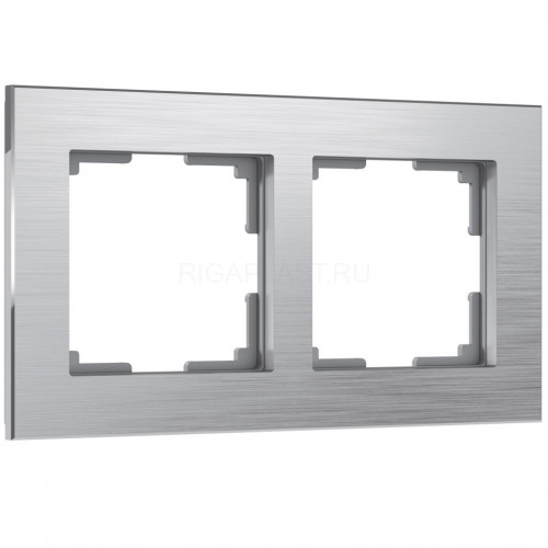 Рамка на 2 поста Werkel Aluminium (алюминий) W0021706