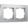 Рамка на 2 поста Werkel Aluminium (алюминий) W0021706