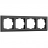 Рамка на 4 поста Werkel Stark (черный) W0041808