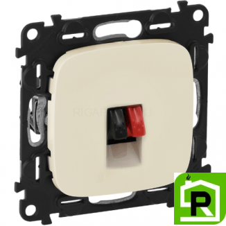 Розетка акустическая Legrand Valena Allure 753072+755366 Слоновая кость