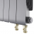 Радиатор биметаллический Royal Thermo Infinity 300 Silver Satin 8 секций, нижнее подключение VR80