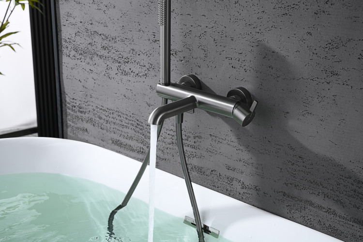 Смеситель для ванны GANZER GZ03131-Q, графит