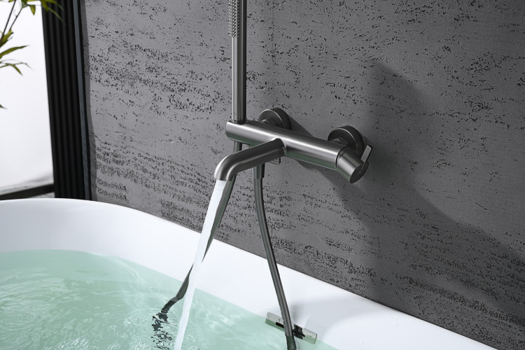 Смеситель для ванны GANZER GZ03131-Q, графит
