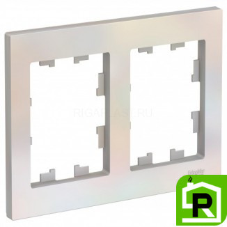 Рамка 2-ая (двойная), Жемчуг, серия Atlas Design, Schneider Electric