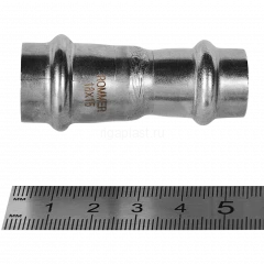 Муфта переходная ROMMER 18 x 15 мм из нержавеющей стали, RSS-0018-001815