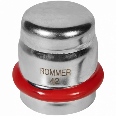 Заглушка ВПр 42 из стали нержавеющей, прессовой ROMMER