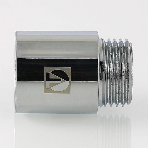 Удлинитель резьбовой хромированный VALTEC 1/2" x 15 мм, VTr.198.C.0415