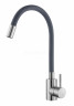 Смеситель для кухни HANSEN HN59304-GP, с гибким изливом, из нержавеющей стали, сатин