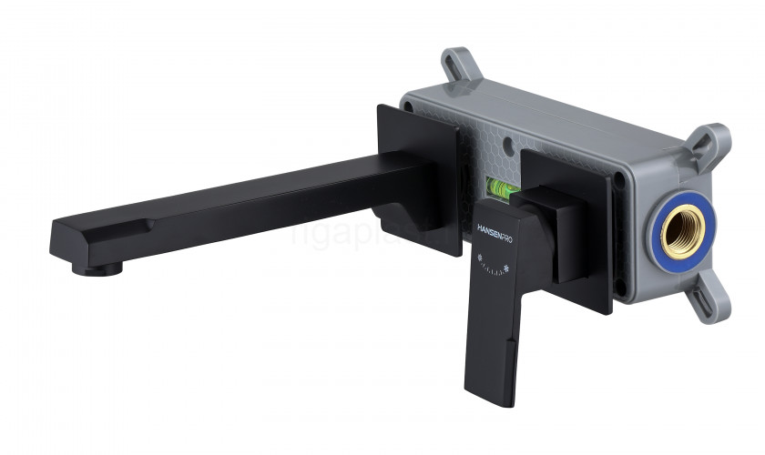 Смеситель для раковины HansenPRO HL12095-C, скрытый монтаж, черный