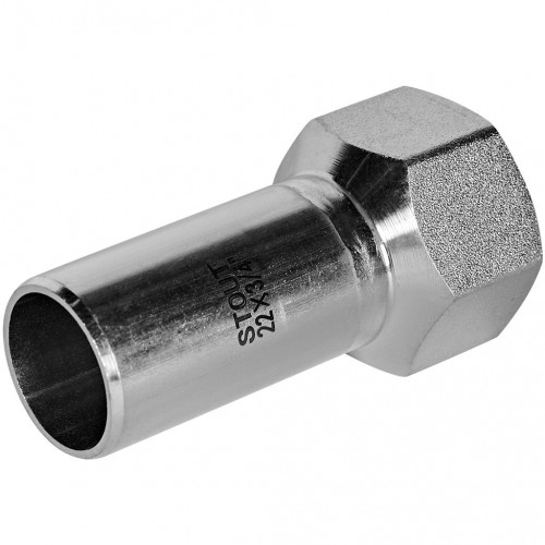 Вставка переходная STOUT НПр-ВР, 22 мм x 3/4 дюйма, из нержавеющей стали, SSS-2023-002234