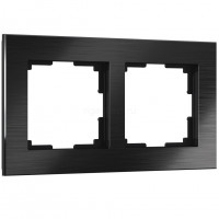 Рамка на 2 поста Werkel Aluminium (черный алюминий) W0021708
