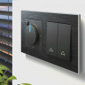 Рамка на 2 поста Werkel Aluminium (черный алюминий) W0021708