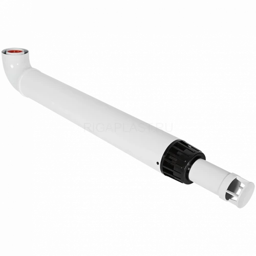 Комплект дымохода АНТИЛЕД 60/100 - 1000 мм (Baxi (кроме ECO Nova/Classic), Viessmann, Kiturami, Mizudo, Beretta, Oasis, Wolf, Tiberis, DeDietrich ) хомут в комплекте ROMMER
