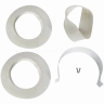 Комплект дымохода АНТИЛЕД 60/100 - 1000 мм (Baxi (кроме ECO Nova/Classic), Viessmann, Kiturami, Mizudo, Beretta, Oasis, Wolf, Tiberis, DeDietrich ) хомут в комплекте ROMMER