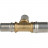 Тройник переходной 20х16х16 для металлопластиковых труб, прессовой STOUT SFP-0005-201616