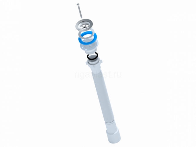 Гофра 1 1/2" х 40/50, длина 571-1401 мм, удлиненная АНИ