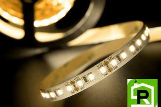 Лента со скотчем 3М светодиодная стандарт 2835, 120 LED/м, 12 Вт/м, 12В , IP20, Цвет: Нейтральный белый