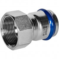 Переходник STOUT ВПр-ВР, 35 мм x 1 1/4 дюйма, из нержавеющей стали, SSS-2022-035114