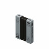 Радиатор биметаллический Rifar SUPReMO Ventil 500 4 секции, цвет Антрацит (чёрный) нижнее правое подключение