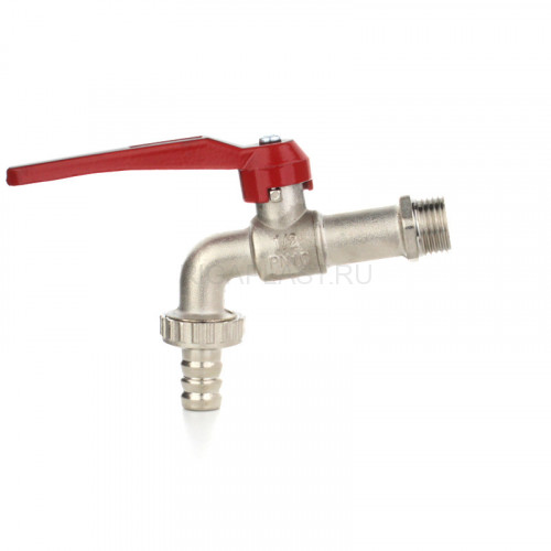 Кран шаровой ELSEN угловой со штуцером 1/2" Н, ручка рычаг, EV94.1212
