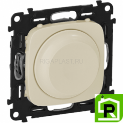 Светорегулятор Legrand Valena Allure поворотный 752060+752046 Слоновая кость