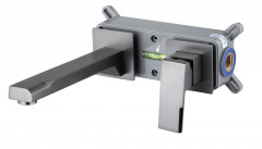 Смеситель для раковины HansenPRO HL12095-P, скрытый монтаж, графит