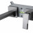 Смеситель для раковины HansenPRO HL12095-P, скрытый монтаж, графит