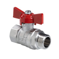 Кран шаровой VALTEC СТАНДАРТ ГОСТ 3/4" ВР/НР, бабочка (VT.123.N.05)