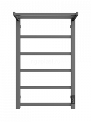 Полотенцесушитель электрический ДВИН Fj plaza neo 80/50, графит, с полкой, с диммером, арт. 4657795054389