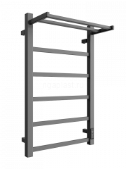 Полотенцесушитель электрический ДВИН Fj plaza neo 80/50, графит, с полкой, с диммером, арт. 4657795054389