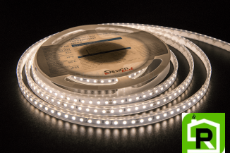 Лента светодиодная LUX, 3528, 120 LED/м, 9,6 Вт/м, 24В, IP65, Нейтральный белый (4000K)