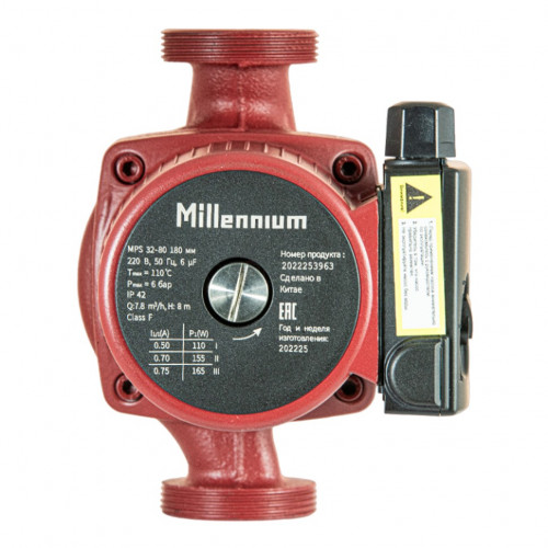 Насос циркуляционный MPS 32-80 180 с гайками Millennium