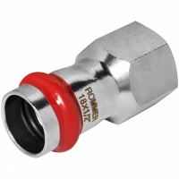 Переходник ВПр-ВР 18х1/2" из стали нержавеющей, прессовой ROMMER