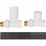 Комплект клапанов термостатических Design 1/2, белый, прямой STOUT