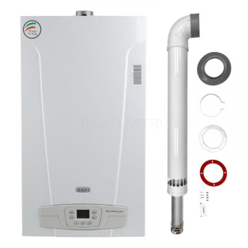 Котел газовый настенный Baxi ECO Four 1.24 F + Комплект дымохода