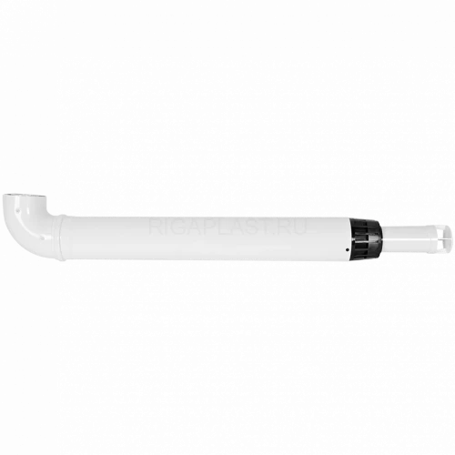 Комплект дымохода АНТИЛЕД 60/100 - 1000 мм (Bosch, Buderus, Navien S/C/E, Baxi ECO Nova/Classic, Baltur, Fondital ) в комплекте фланец ROMMER