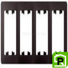 Рамка 4-ая (четверная), Графит, серия Glossa, Schneider Electric