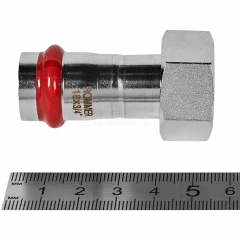Переходник с накидной гайкой ROMMER ВР 18 мм x 3/4" из нержавеющей стали, RSS-0026-001834
