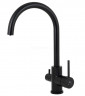 Смеситель для кухни Merkur Black Matt с подачей фильтрованной воды KAISER 26744-9