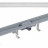 Душевой лоток AlcaPlast APZ9-Simple AG100201750 с решеткой и опорами, в пол около стены, выпуск боковой